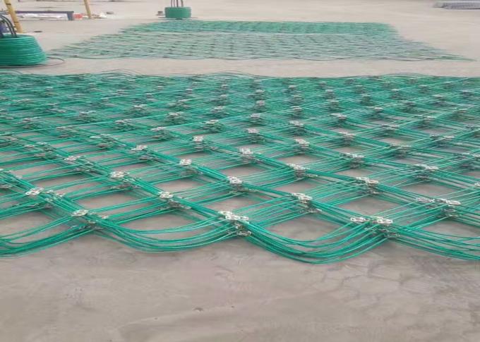 2.0mm 2.2mm Rock Fall Protection Mesh Green Rock Fall Barrier 0