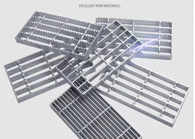 Galvanized Steel Floor Grates , Bearing Bar Grating For Trench / Ship 1