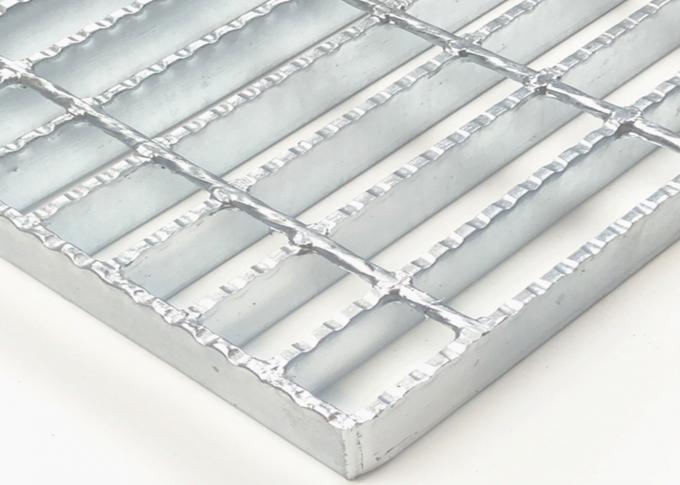 Welded Serrated Steel Grating , Stainless Steel Floor Grating 0