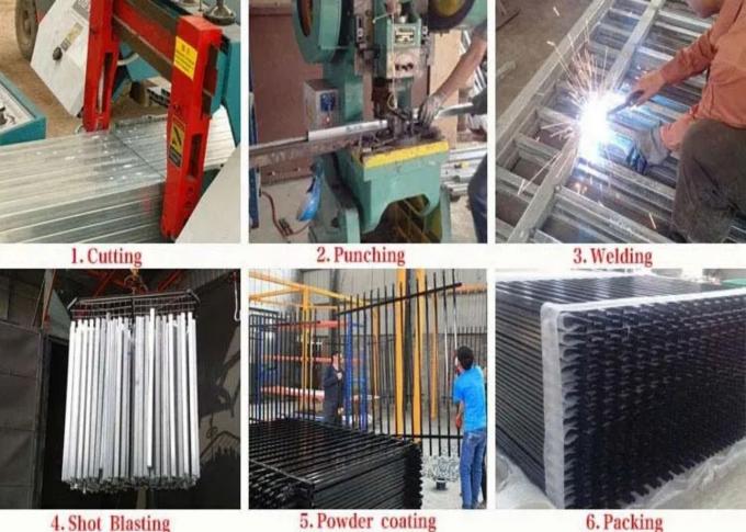 Tubular Aluminum Picket Railing System 1.8m-2.4m Width For Protection 1