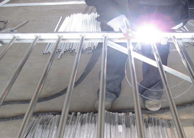 Protection Wrought Steel Fencing , Residential Steel Tubular Fence 2