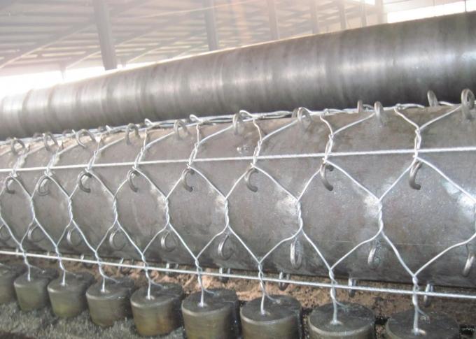 Silver Galfan Wire Gabion Baskets 80mmx100mm Gabion  Factory 1