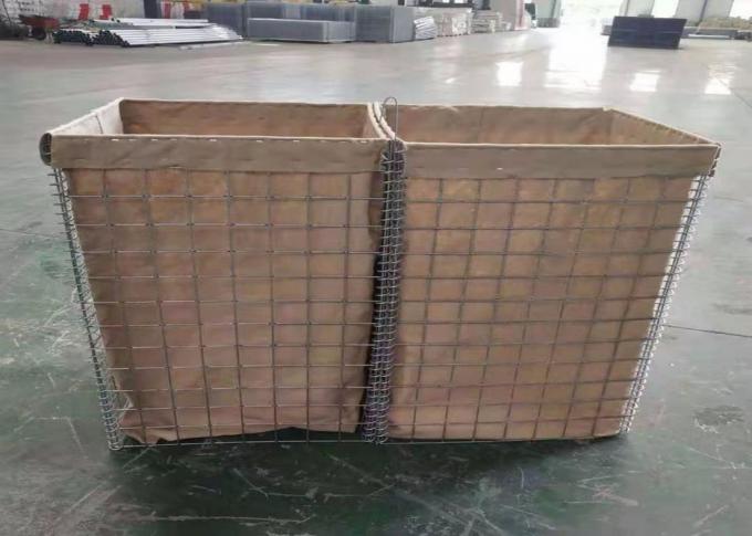 Modular Design HESCO Flood Barrier Wall , Welded Mesh Gabions UV Resistant Treatment 0