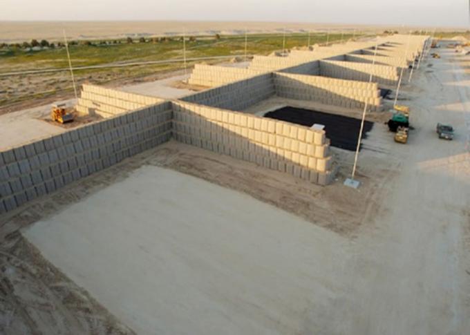 Modular Design HESCO Flood Barrier Wall , Welded Mesh Gabions UV Resistant Treatment 1