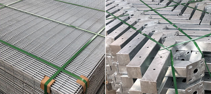 Galvanized Metal Security Welded Mesh Fencing with Opening Size 75mm x 12.5mm with Concertina wire 9