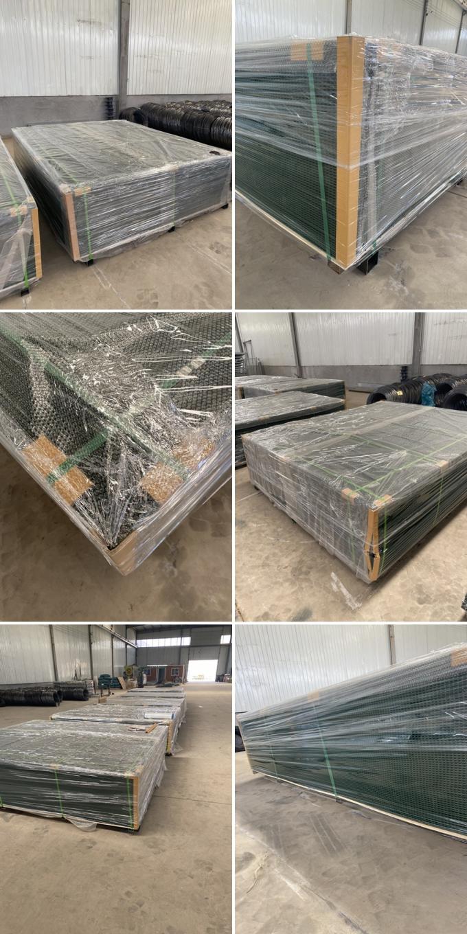 Galvanized Metal Security Welded Mesh Fencing with Opening Size 75mm x 12.5mm with Concertina wire 10