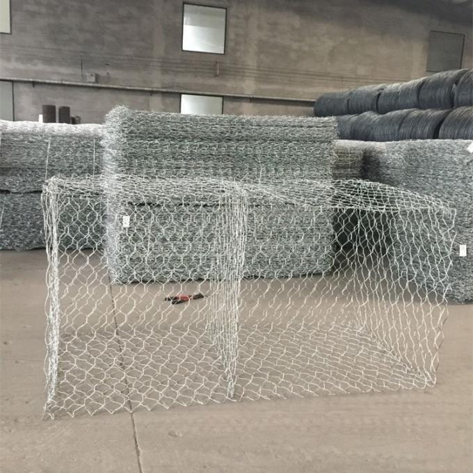 Hot Dipped Galvanized Gabion Basket Filled with Rocks Tensile Strength 380-400Mpa 1