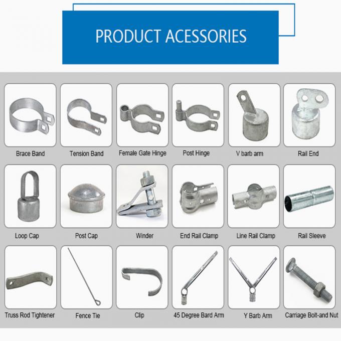 Durable Galvanized PVC Coated Chain link mesh Wire Netting Fencing Security fencing 6