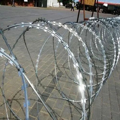 Customized Single Coil  Razor Wire Fencing BTO-22 stainless steel 1