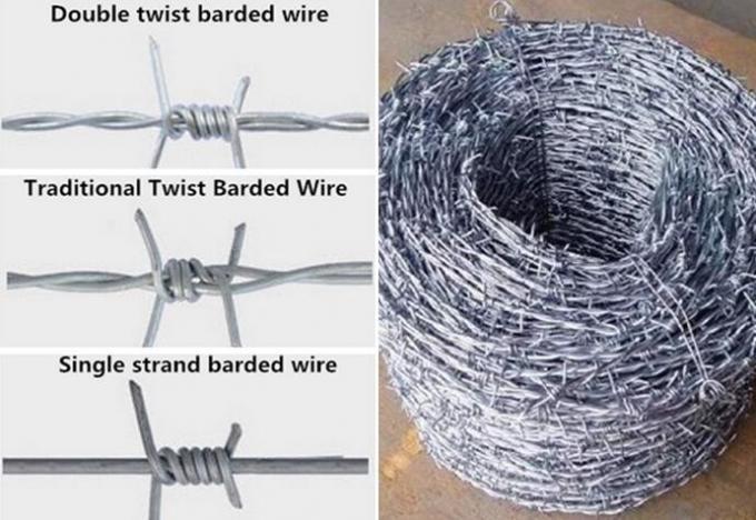 Hot dipped galvanized Barbed Wire Fence Packed for boundary fencing 1