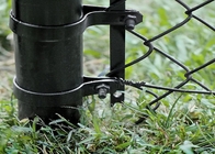 La sécurité a galvanisé la barrière de maille de maillon de chaîne/barrière souple avec le barbelé sur le dessus