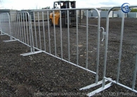 Treillis soudé galvanisé clôturant la barrière de barricade de contrôle des foules pour des concerts