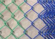 PVC Coated Chain Link Mesh Fence 50*50mm Diamond Security Fence For Pool / Airport