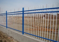 PVC Coated Pressed Spear Top Tubular Steel Ornamental Fence For Protection