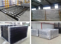 Galvanzied/PVC-Pulver beschichtete Stahlrohr-Zaun-2.0m-Breiten-Gewohnheit angenommen