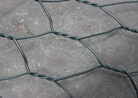 Hexagonal Rockfall Fence , Green Rock Fall Protection Barrier