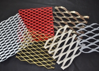 Golden Expanded Aluminium Wire Mesh Untuk Dekorasi Wall Cladding