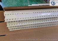 Λευκή πλαστική γωνιακή χάντρα PVC μήκους 3m για εσωτερικό / εξωτερικό τοίχο