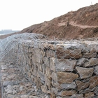 Cesta galvanizada mergulhada quente de Gabion enchida com a resistência à tração 380-400Mpa das rochas