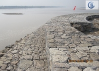 Malla de alambre sumergida caliente de la caja de Gabion del galón Galfan para el terraplén del río