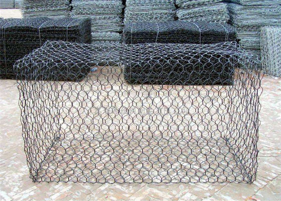 Riverbank'ı Korumak İçin Galvanizli PVC Kaplı Gabion Sepetleri