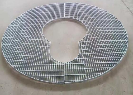 Silver Plate Steel Bar Grating Special Shpaed  Metal Trench Drain Grates