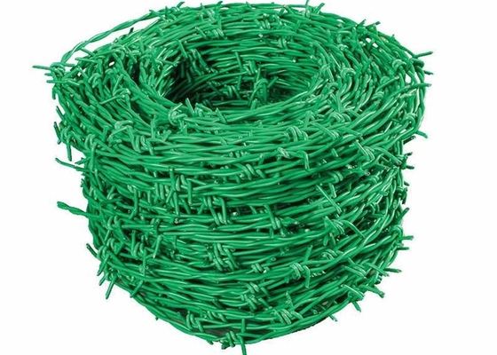 buy Hot Dipped Galvanized Steel Barbed Wire For Farm Fence / Prison Fence online manufacturer