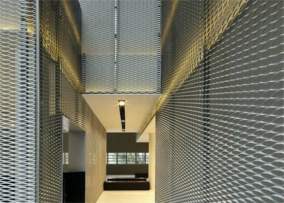 buy Silver Expanded Metal Mesh Screen Corrosion Resistance For Architectural online manufacturer