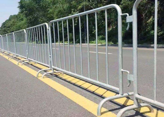 Customized Crowd Control Barriers , Stainless Steel Removable Temporary Fence