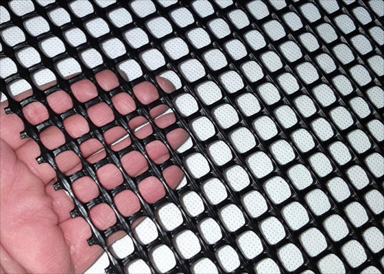 Wire Mesh Plastik Tugas Berat, Jaring Persegi Ekstrusi Ukuran Lubang 6mm