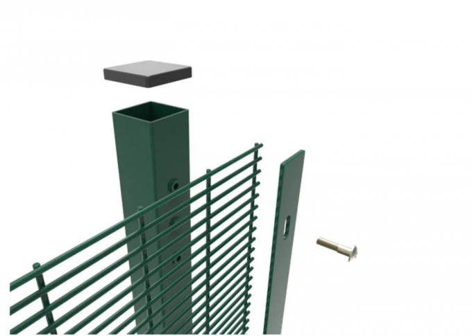 Durable 358 Anti Climb Welded Mesh Security Fence Easily Assembled 1