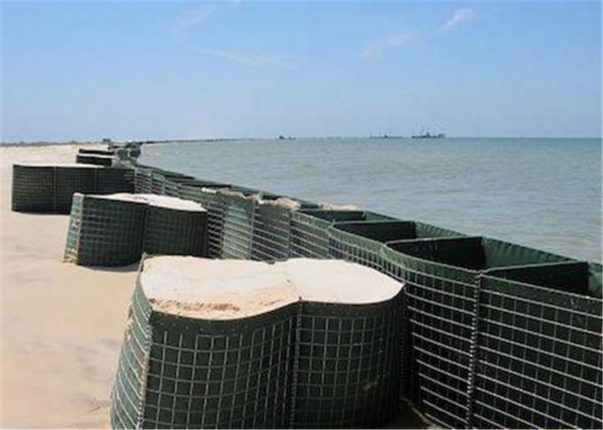 250g/M2-600g/m2 Military Hesco Barriers Gabion With Hot Dipped Galvanized Wire 2