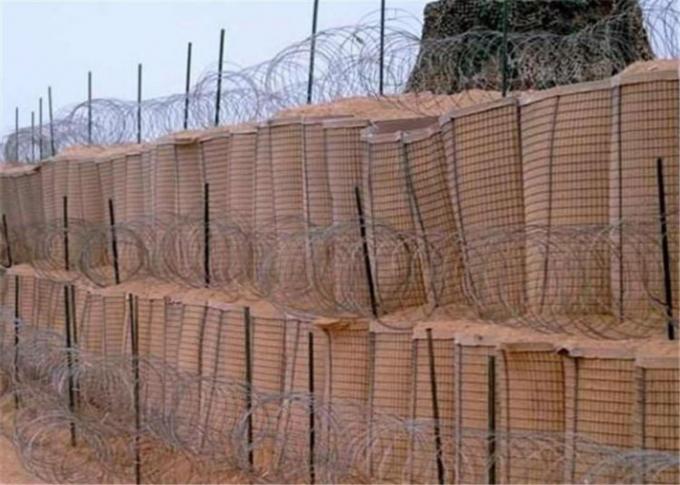 Defensive Military Hesco Barriers 4.0mm 4.5mm Easy Install Hesco Gabion Baskets 0