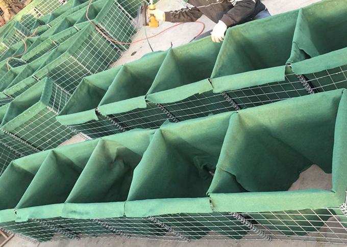 Hot Dipped Galvanized Hesco Defensive Barriers 250g/M2-600g/M2 With Geotextile 1