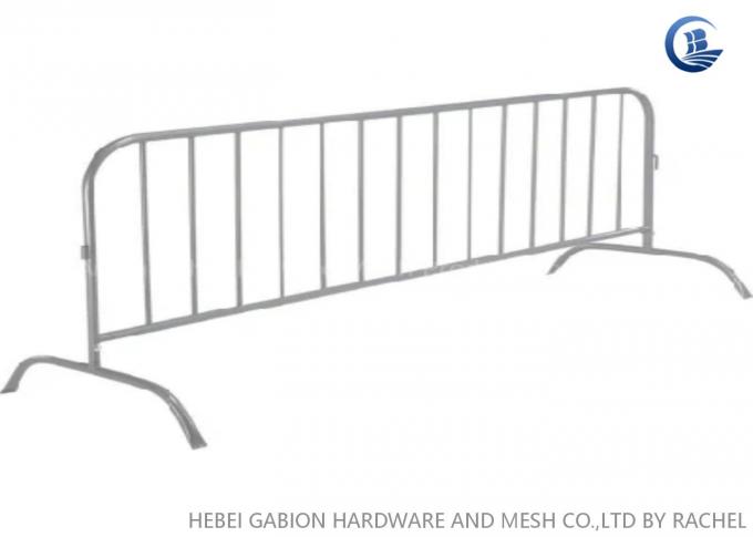 Customized Crowd Control Barriers , Stainless Steel Removable Temporary Fence 0