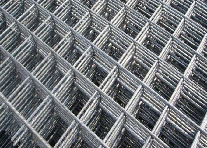 ISO9001 Concrete Wire Mesh Fence Ribbed Welded Steel Wire Mesh 0