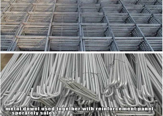 ISO9001 Concrete Wire Mesh Fence Ribbed Welded Steel Wire Mesh 1