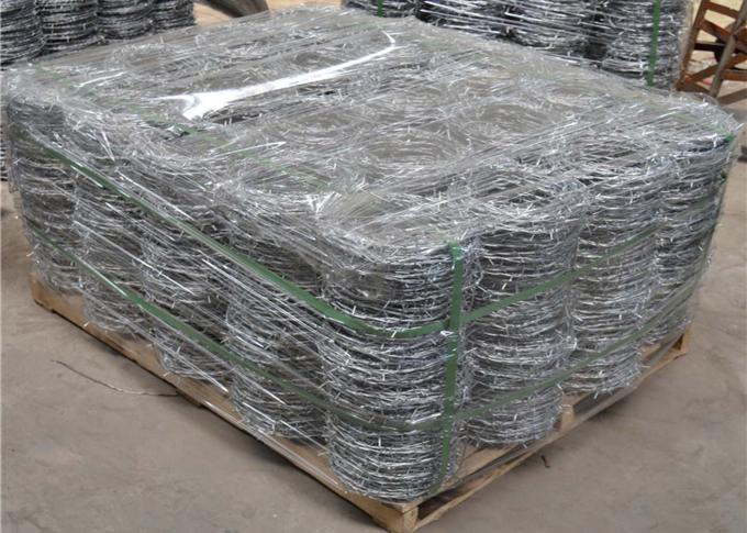 Hot Dipped Galvanized Steel Barbed Wire For Farm Fence / Prison Fence 9