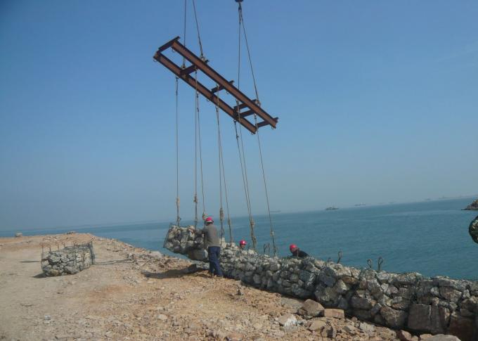 5% Hot Dipped Galfan Wire Gabion Baskets For Reclamation Works 1