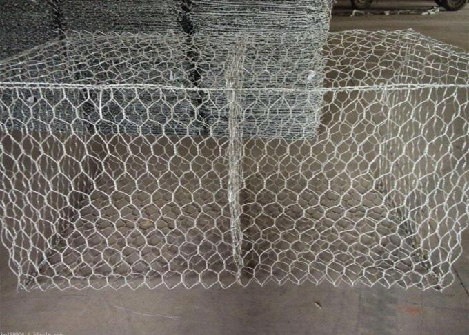 Galvanized Hexagonal Gabion Box 3mX1mX1m Steel Gabion Wall 0