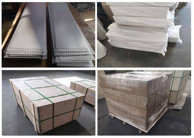 Silver Expanded Metal Mesh Screen Corrosion Resistance For Architectural 5
