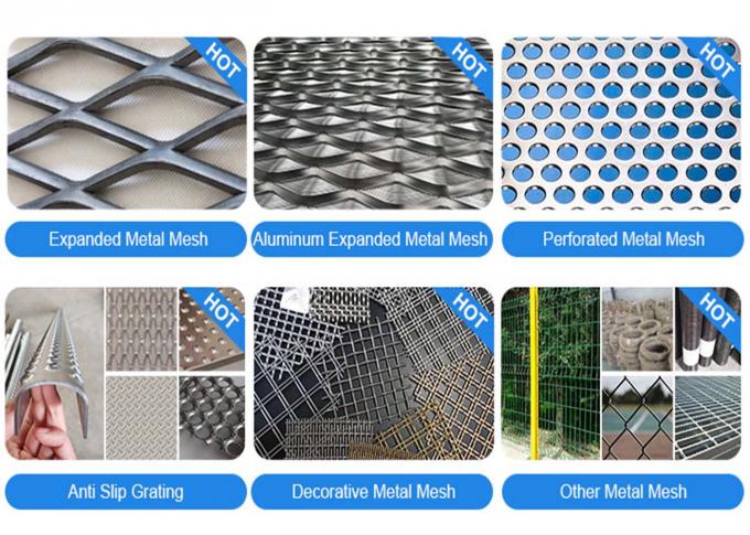Decorative Expanded Metal Mesh Sheet Size Customized For Highway 4