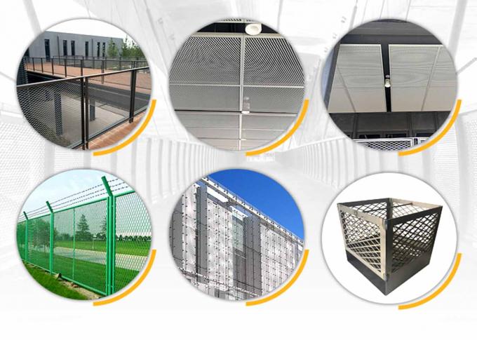 Decorative Expanded Metal Mesh Sheet Size Customized For Highway 3