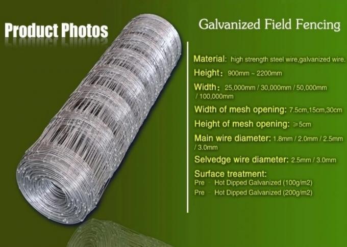 Fixed Knot Cattle Wire Mesh Fencing 1030mm Height For Protection 0