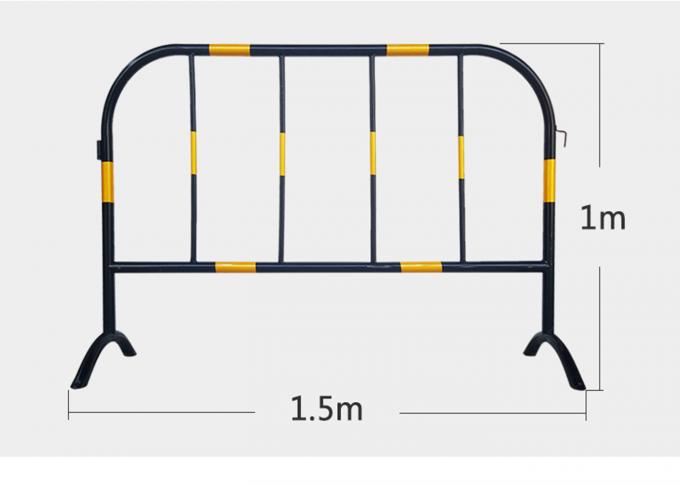 Traffic Crowed Control Barrier 2.0m-2.5m Temporary Pedestrian Barriers 0