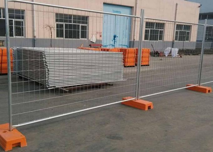 Removable Construction Temporary Fencing Stainless Steel With Base Footstop 4