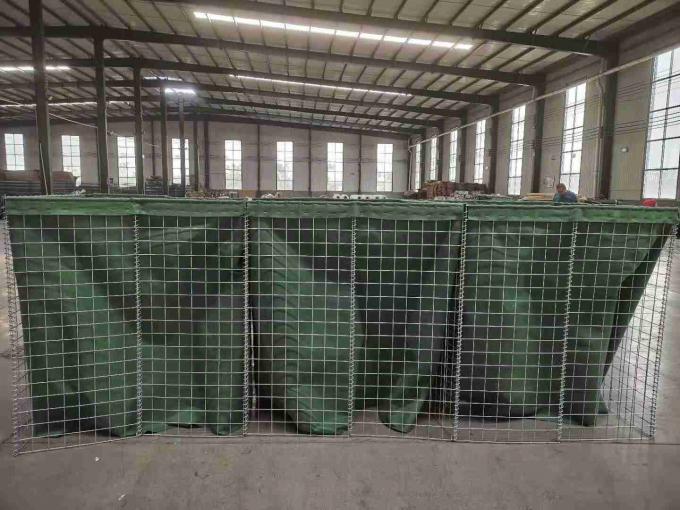 Hot dipped galvanized military defensive barrier wall for flood control 0