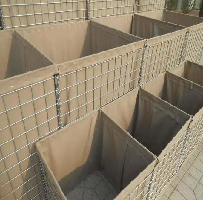 Military Hesco defensive bastion for army and flood control with razor wire with hot dipped galvanized 3