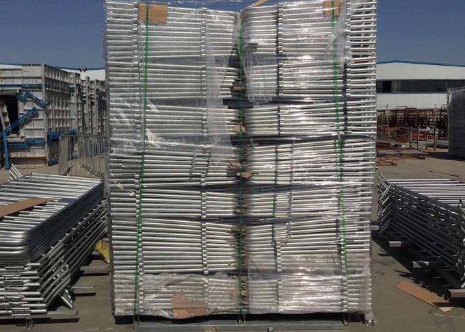 Hot dipped galvanized temporary fence crowd control barrier portable fencing 6