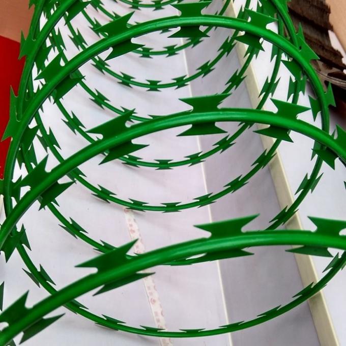 Customized Single Coil  Razor Wire Fencing BTO-22 stainless steel 2